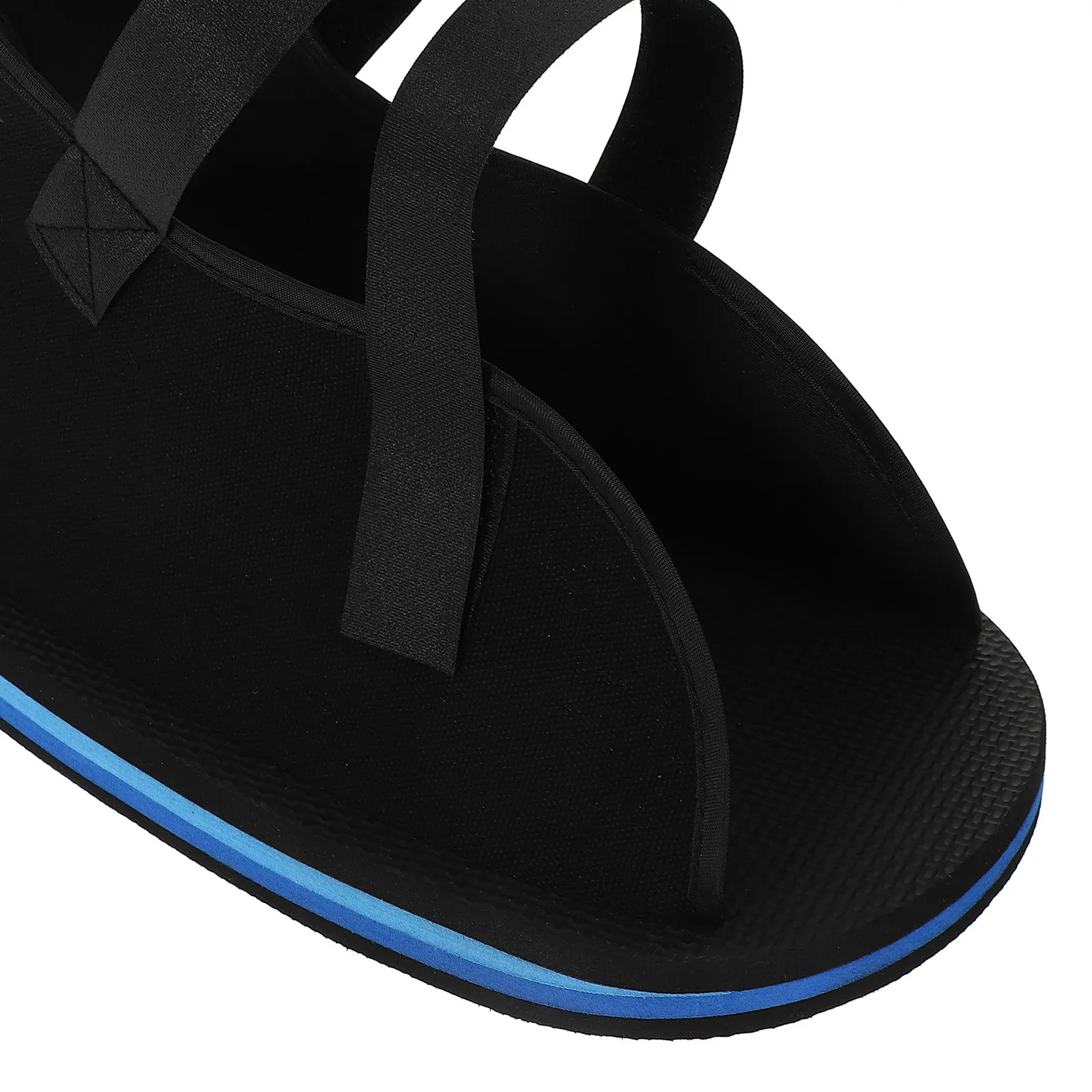 1Pcs Foot Protective Gypsum Shoes Black Canvas Bone Fracture Stable Ankle Walking Shoes Broken Toe Foot Care Accessories