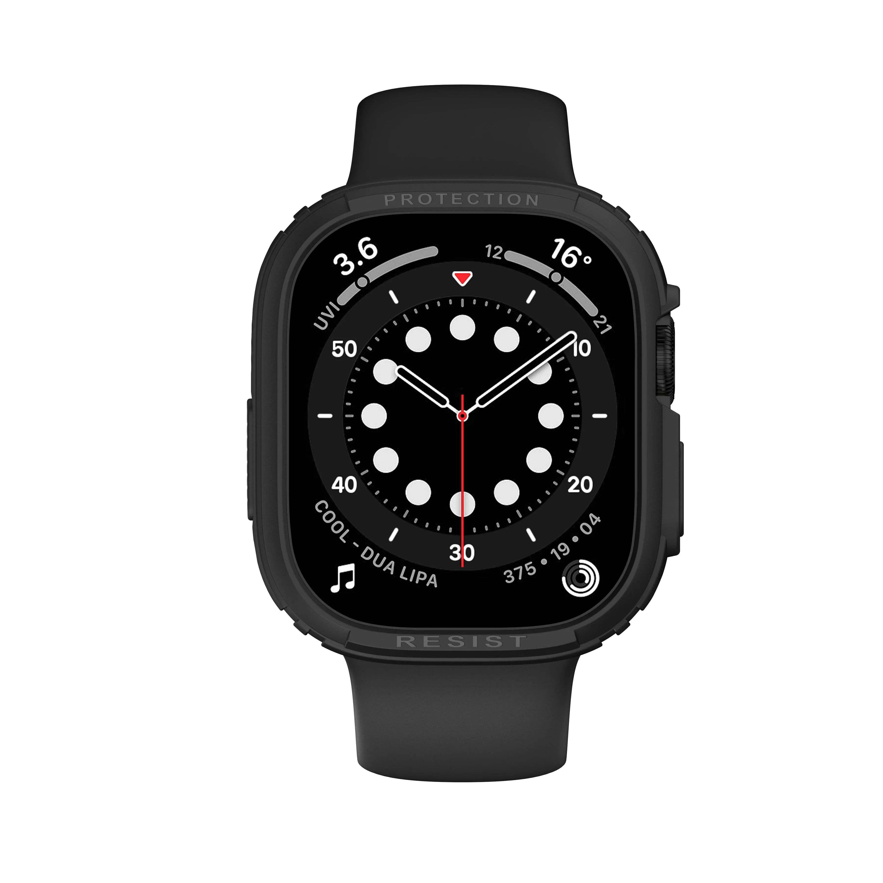 حافظة واقية لساعة أبل الترا 1/2 49 ملم غطاء ممتص للصدمات بحافة شاملة لسلسلة iWatch 8 9 Ultra 49 ملم بدون شاشة #4