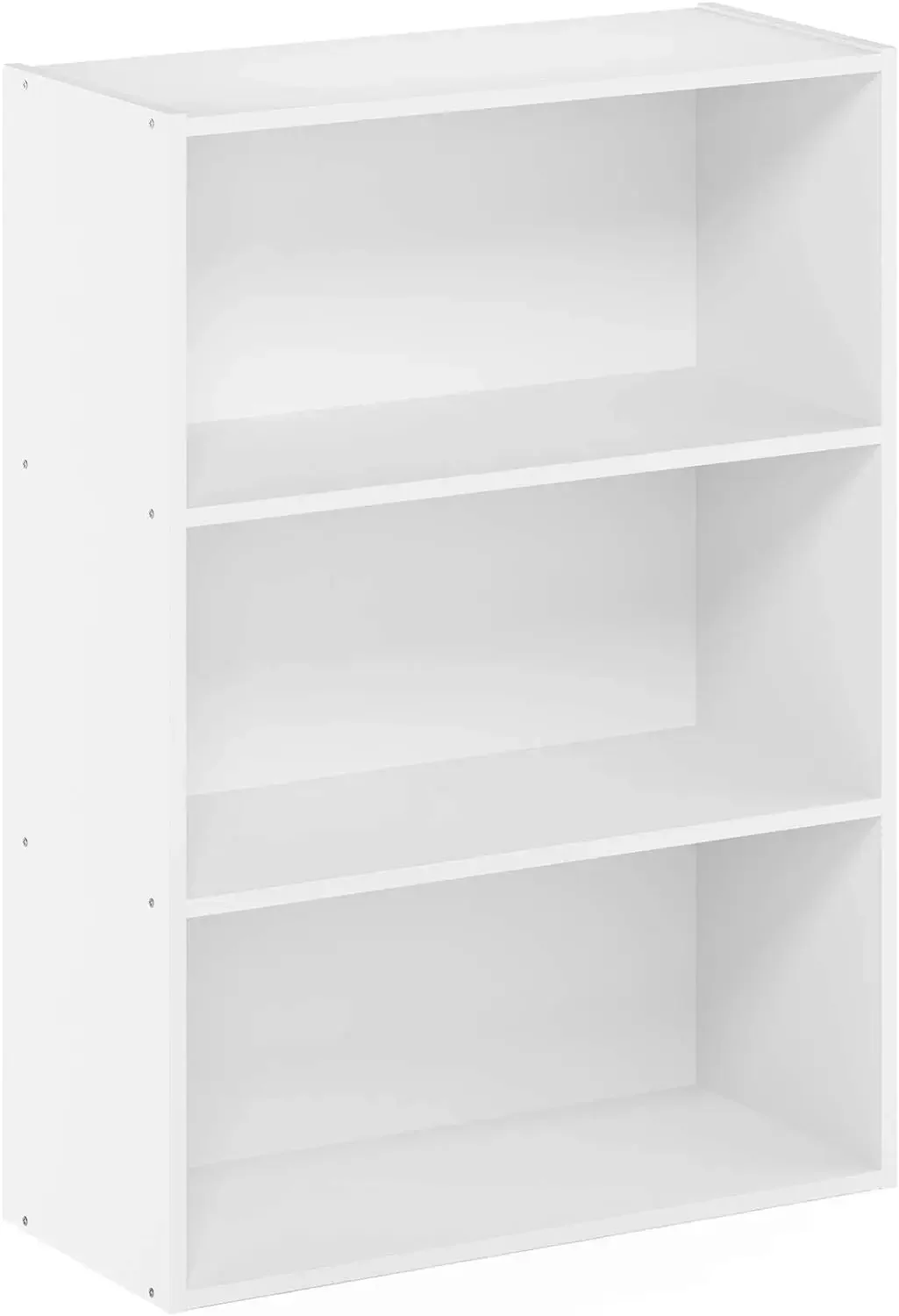 Estante com Prateleira Aberta Adequado para Qualquer Quarto, Prateleira Aberta Simples, Design Fácil, Moderna e Funcional, Branco, EUA, 3-Tier, 2024