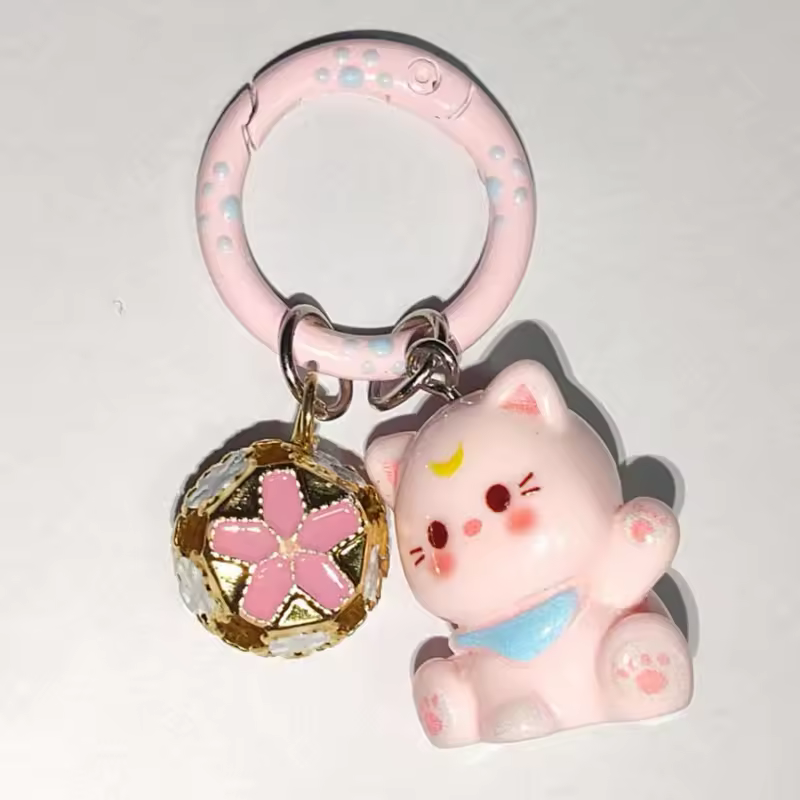 Fluffy Alpaca Elk Capybara Animal Keychains Resin Cartoon Lovely Funny Garlic Goose 3D Doll Pendant Bag Box Car Key Ring Jewelry - Image 27