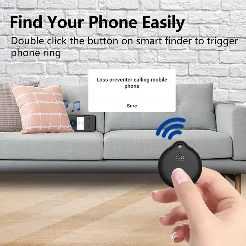 Dispositivo antipérdida con sonido fuerte, aplicación para compartir en familia, Control de ubicación, registro compatible con Bluetooth, rastreador de billetera de teléfono inteligente