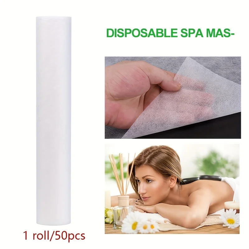 

Disposable hydrotherapy massage mattress non-woven salon bed sheet pillow tissue roll tattoo supplies 1 roll 50/100 sheets