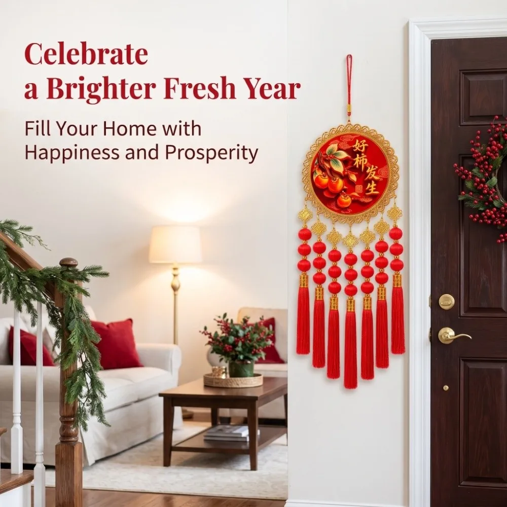 Traditional New Year Decoration Reusable Exquisite Spring Festival Pendants Creative Good Fortune Festive Hanging Ornaments