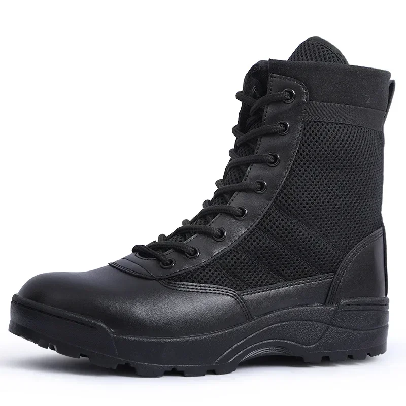 Men Boots Safety Shoes Military Outdoor Work Boots Steel Toe Shoes Winter Puncture-Proof Work Boots For Men