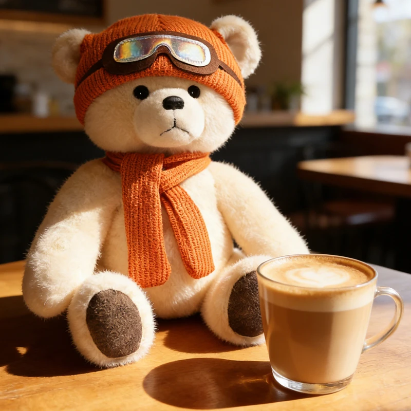 

Kawaii Cute Bear Plush Toys with Wind Hood Stuffed Soft Doll Pillow for Girls Ideal Love Gift Kawaii Room Decor Toys For Adult