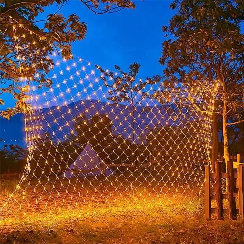 

3M LED String Net Mesh Led Lights Christmas Fairy Curtain Garland Outdoor Waterproof For Party Garden Wedding Decoration