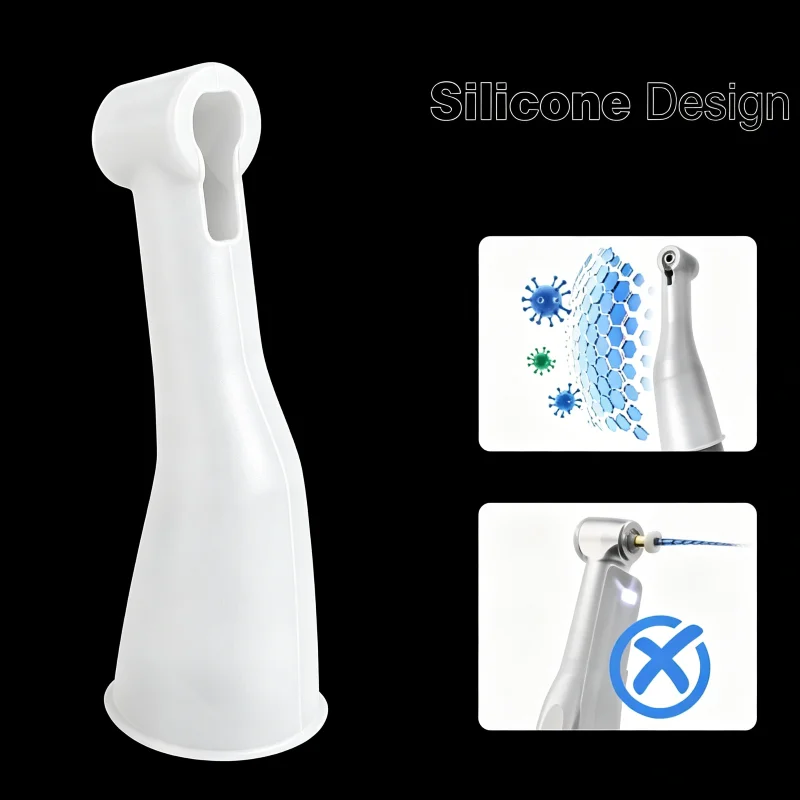 

5/10pcs Dental Contra Angle Protection Protective Insulating Sleeve Silicone Case Sheath Sheet Cover Root Canal Endo Motor Head