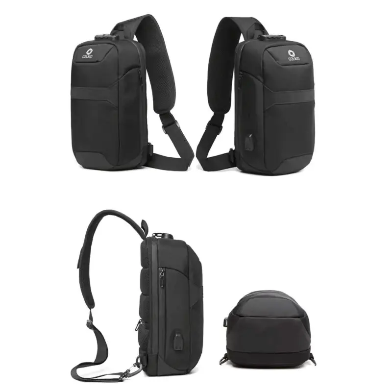 New Anti-theft Chest Bag Sports Outdoor Waterproof Satchel Knight Bag Student Bag Fashion Man Business Bag