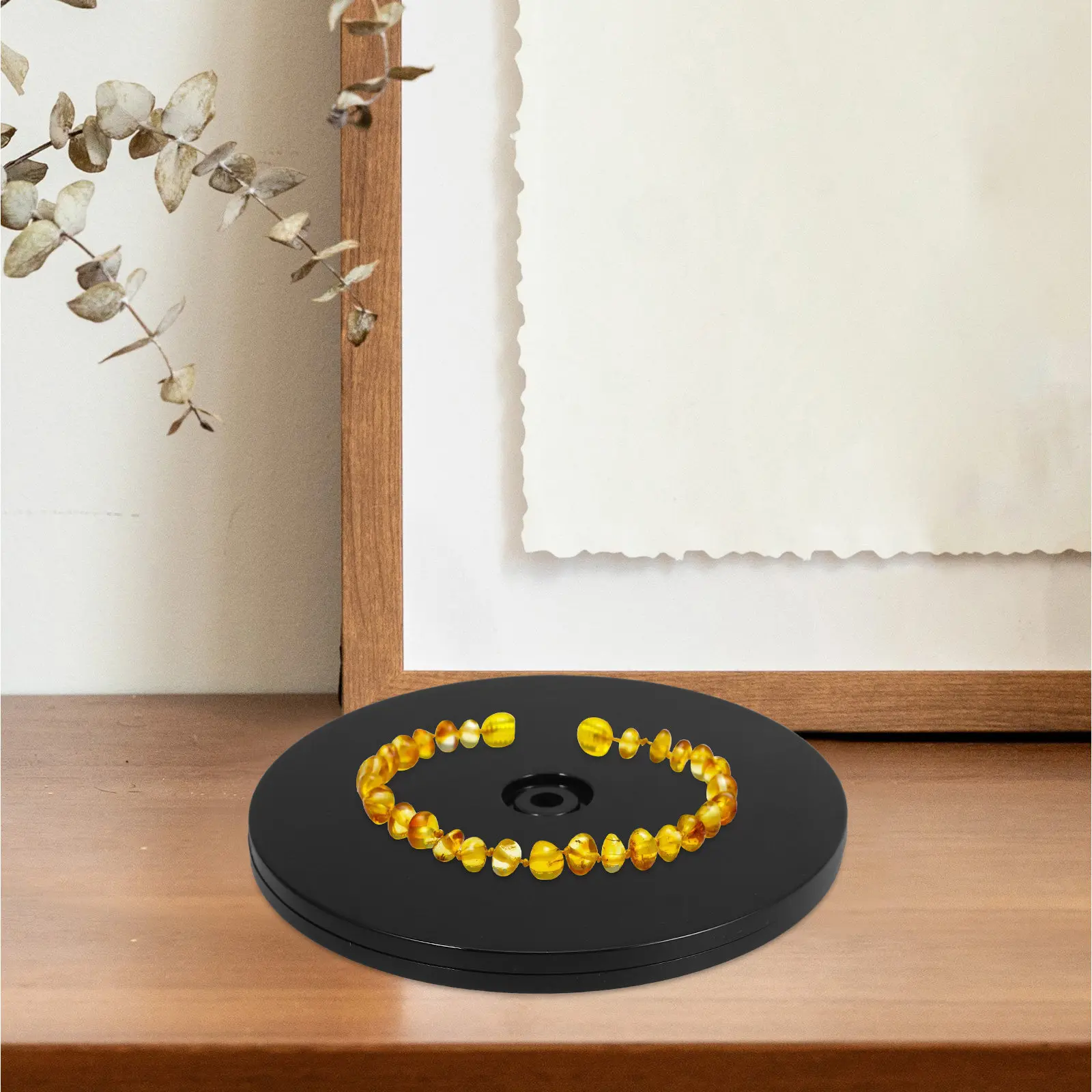 Acrylic Rotating Display Stand 360 Degree Smooth Spin Turntable Base for Cake Jewelry Phone Cosmetics Kitchen Home Decor Display
