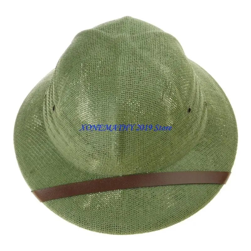 

F42F Пробковая шляпа для косплея ручной работы для отдыха, повседневной одежды, вечерние, элегантная соломенная шляпа