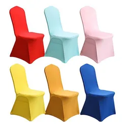 Elastic chair cover hotel wedding jumpsuit white dining chair cheap chair cover all season universal size