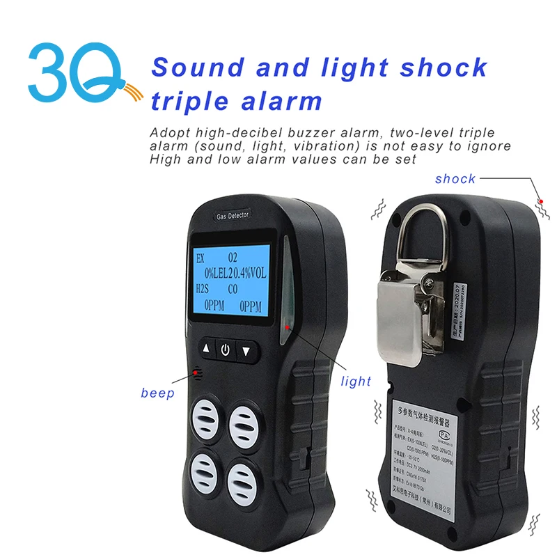 3Q cheap carbon monoxide digital handheld gas detector sensor price