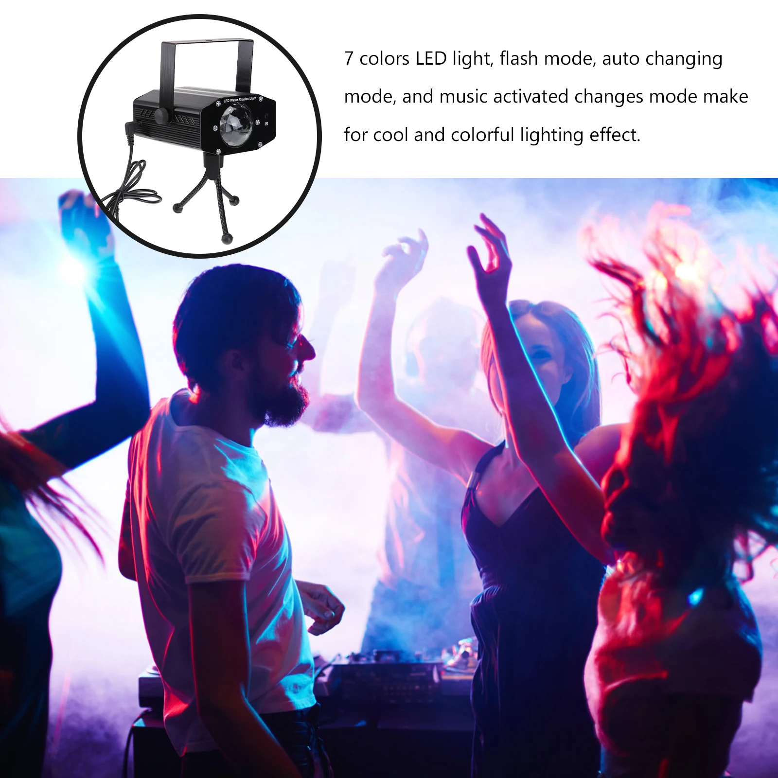 

LED Water RGB Crystal Ball Stage Lighting Disco Party Remote Control DJs KTV Bars LED Water Pattern Lamp