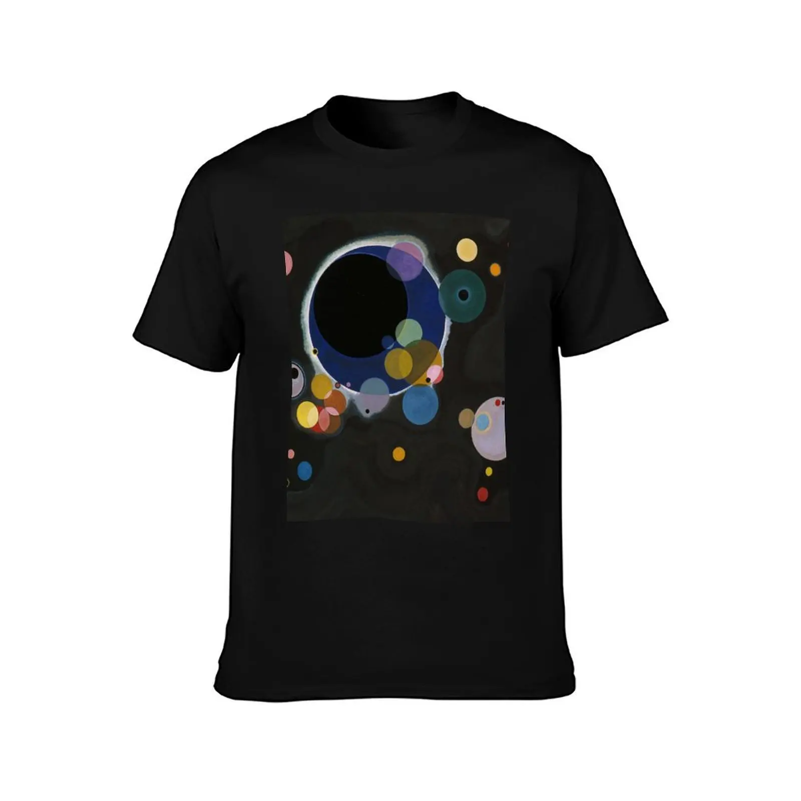 Wassily Kandinsky, Several Circles T-Shirt Plus Size Simple Casual Top T-Shirt