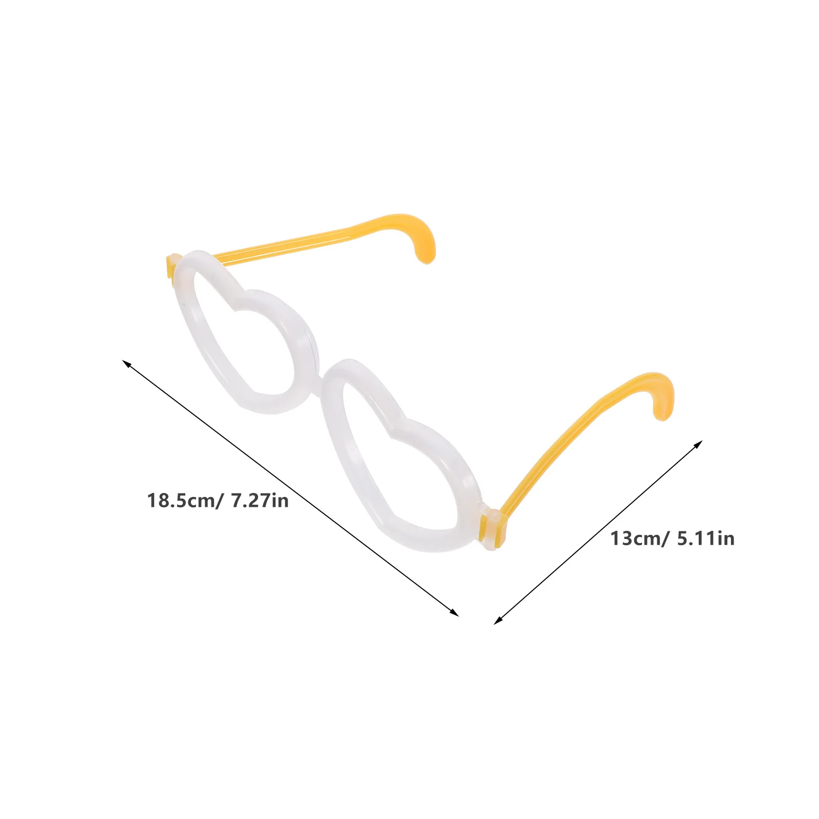 10 pçs varas brilhantes em forma de coração óculos alegre ídolo de ar concertos atividades ao ar livre festas festivais óculos brilhantes