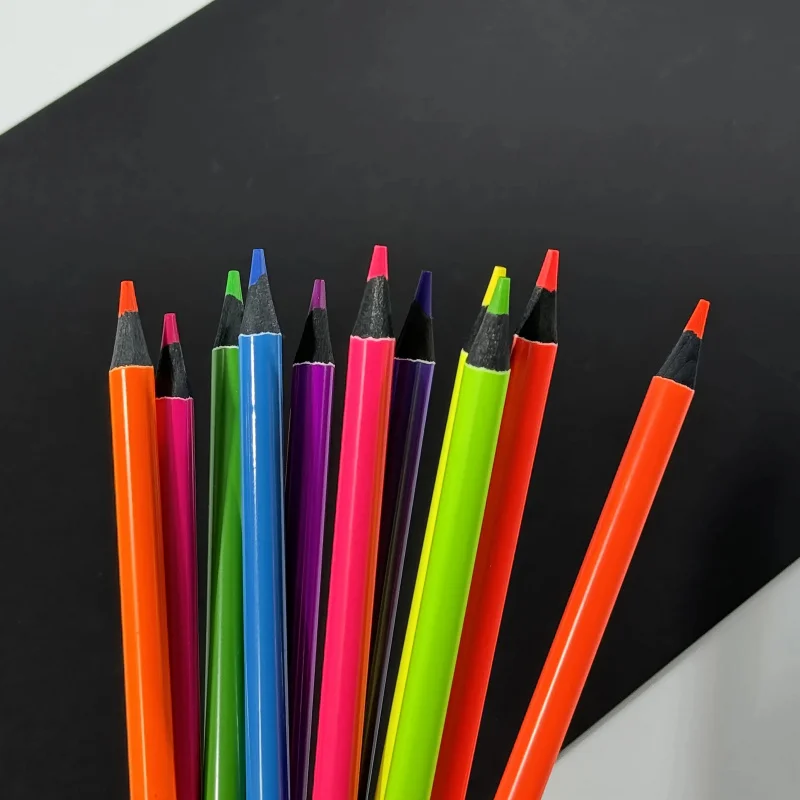Fluoreszierender Buntstift – weicher Kern, geeignet für Malbücher für Erwachsene, leuchtende Farben, ideal für Künstler und Anfänger.