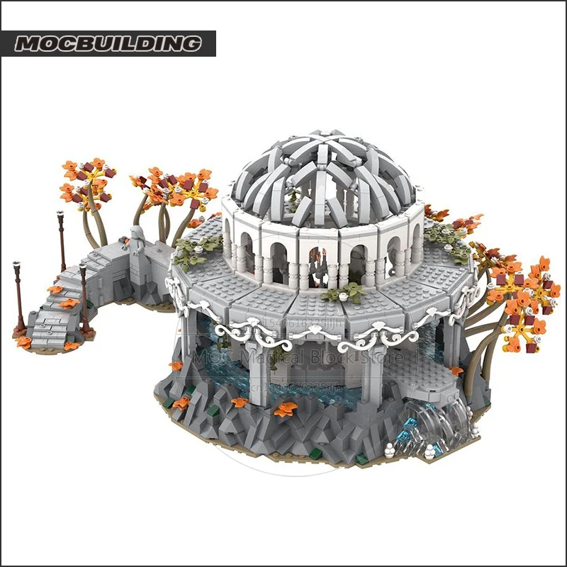 The White Council MOC Building Blocks UCS Rings Movie Scene Technology Bricks DIY Assembly Collection Toys Display Xmas Gifts