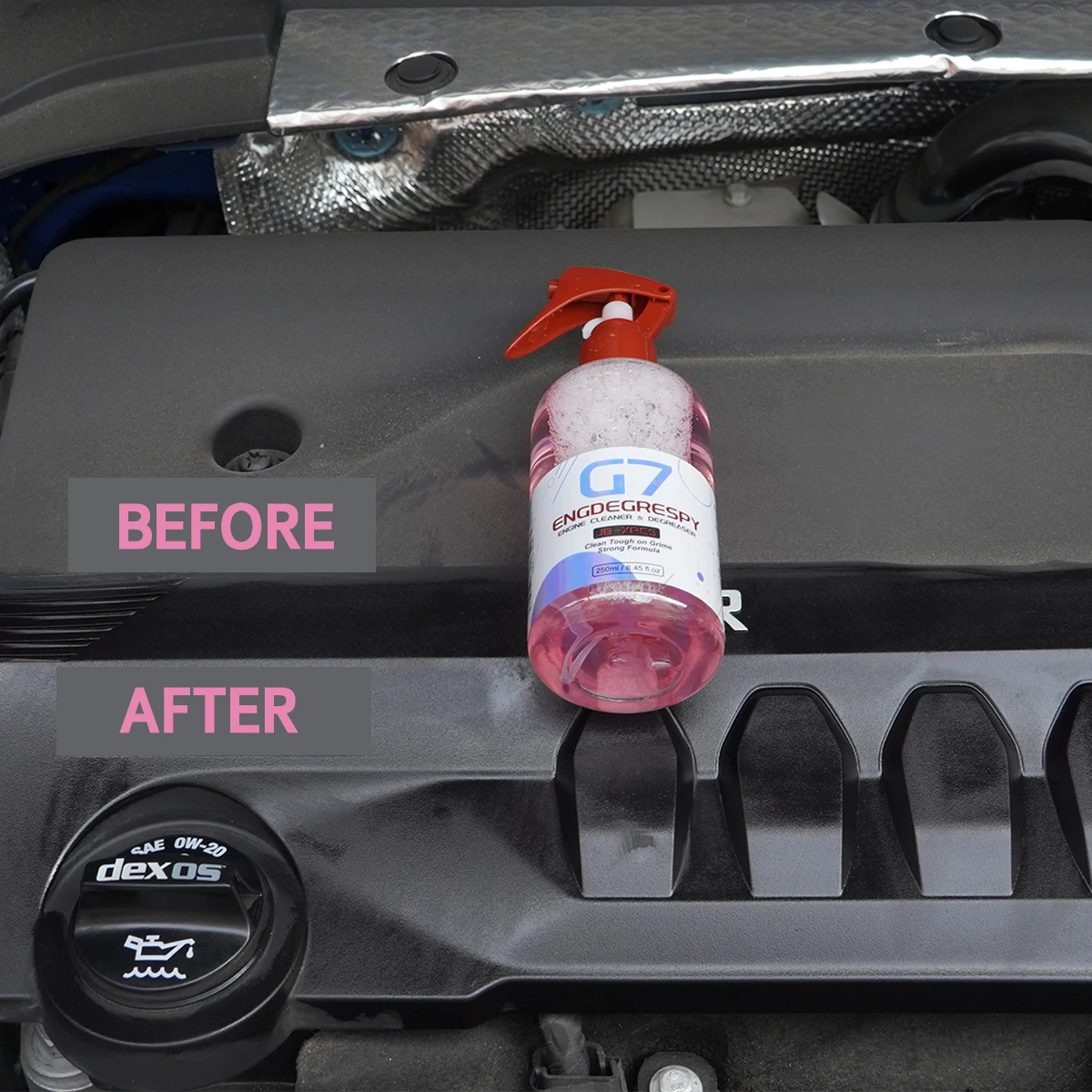 ENGDEGRESPY Car Engine Bay Cleaner Powerful Decontamination Cleaning Product For Engine Compartment Car Cleaning Product G7 image 4
