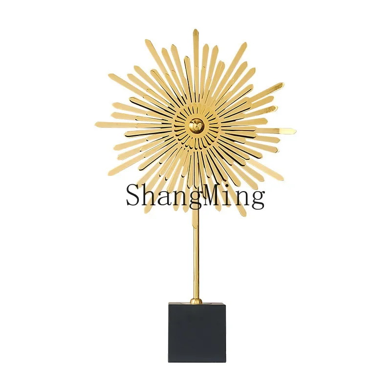 CL light luxury sunflower ornament high sense creative home living room alloy decoration crafts