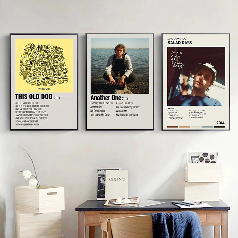Pop Rock Singer Mac Demarco Poster Aesthetic Music Album Cover Rapper Hip Hop Comic Canvas Print Wall Art Home Room Decor