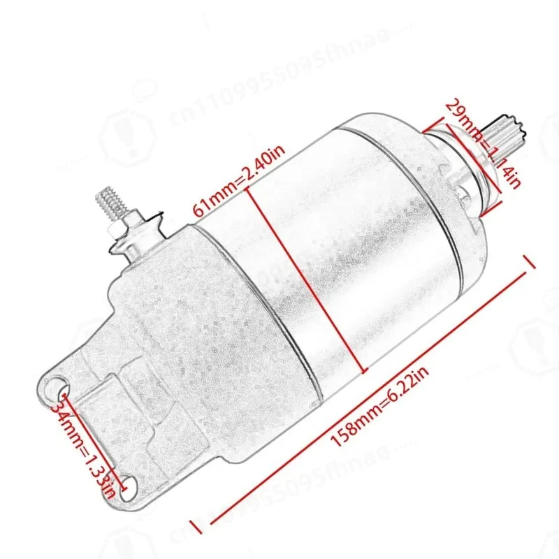AP2QCA000648 for Aprilia SCARABEO 125-200 2007-2012 Starter Motorcycle 2007 2008 2009 2010 2011 2012