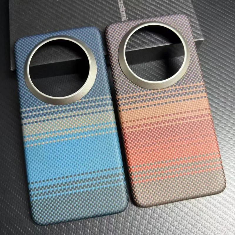 

Подходит для Huawei mate70pro, кевларовый чехол для мобильного телефона mate70, ультратонкий магнитный защитный чехол из арамидного волокна