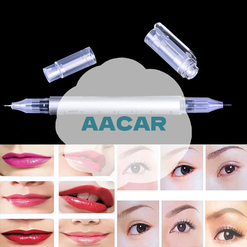 Pro Surgical Skin Marker Pen Ruler Scribe Tool Tattoo Piercing Permanent Makeup,