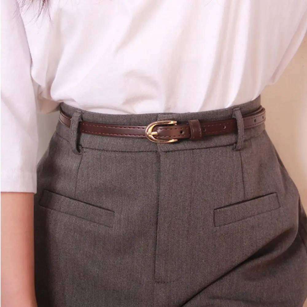 ピンバックル付きPUレザーベルト,多用途ベルト,レトロスタイル,カジュアル,ファッショナブル,ラグジュアリー