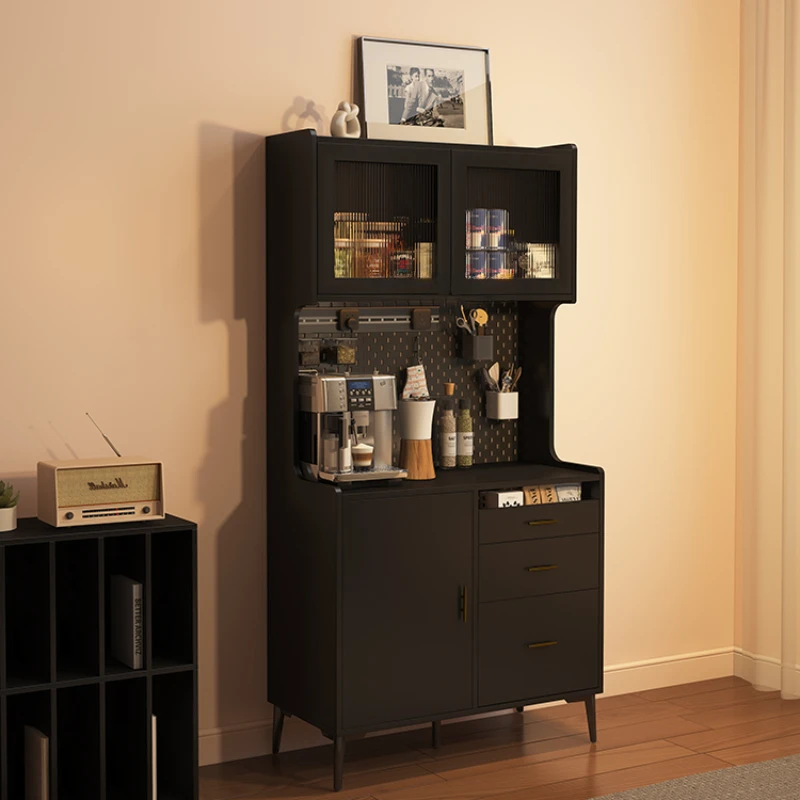 Hole board integrated dining cabinet for simple and modern storage, coffee, tea, and household storage