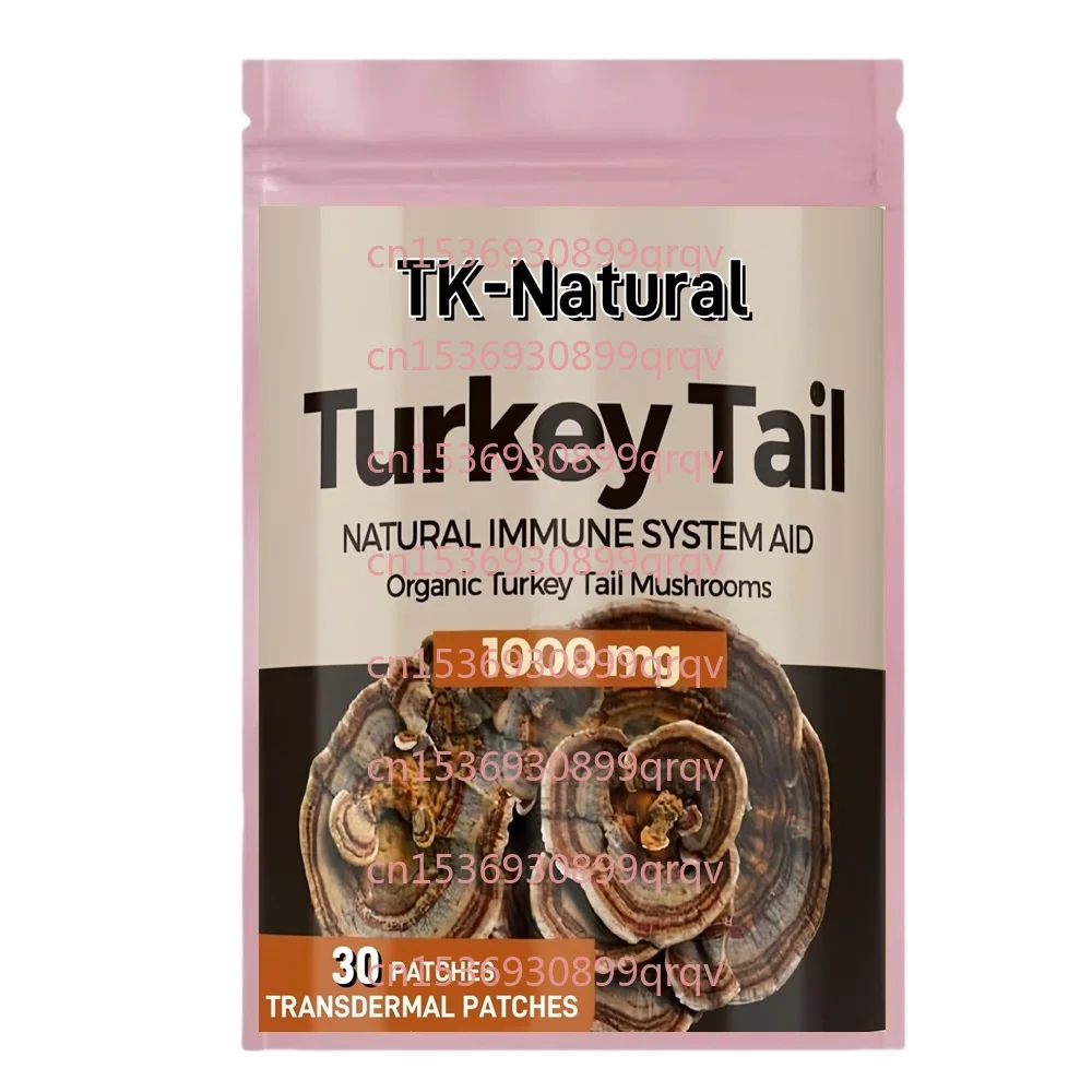 

30 Patches Turkey Tail Mushroom Transdermal Patches for Immune System Health Support