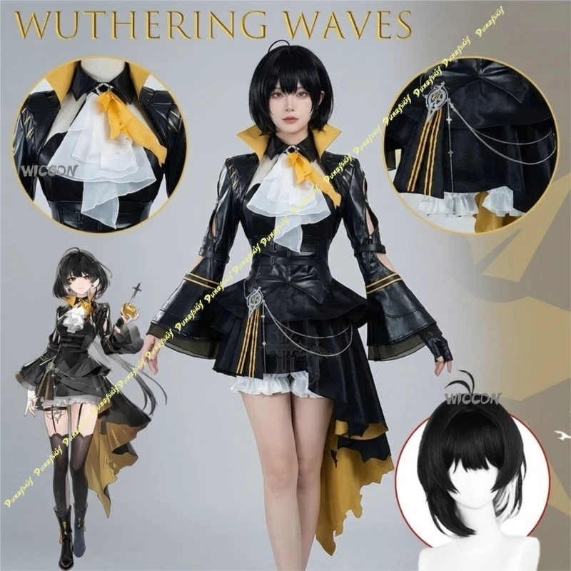 Wuthering Waves Rover Dusk Story Female  Cosplay Costume Fancy Party Suit Halloween Carnival Uniforms Anime Clothing Custom Made view 6