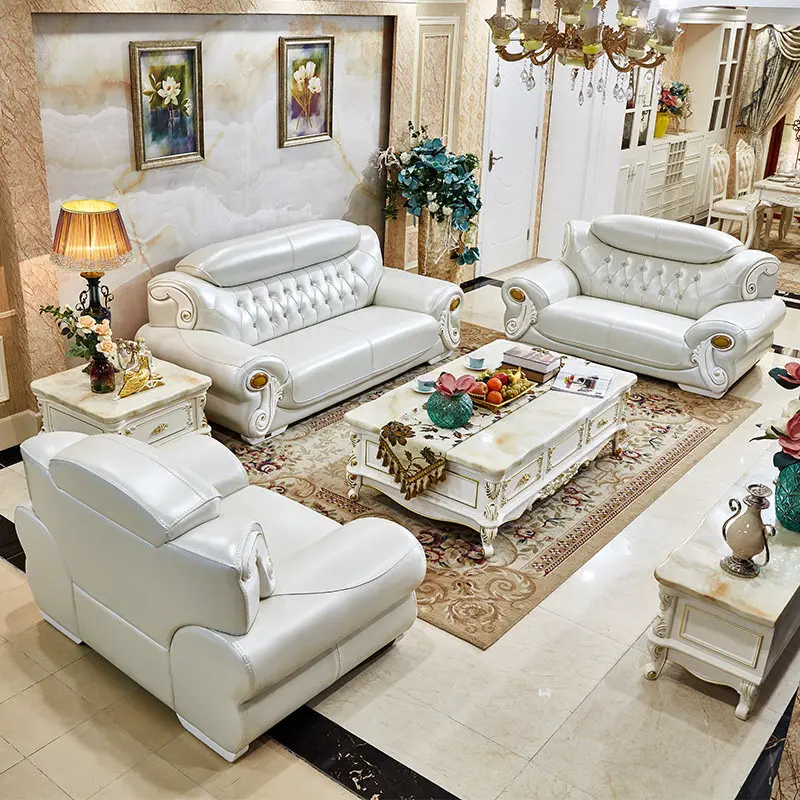White Sectional Living Room Sofas Lazy Puffs Futon Nordic Leather Living Room Sofas Designer Single Muebles Trendy Furniture