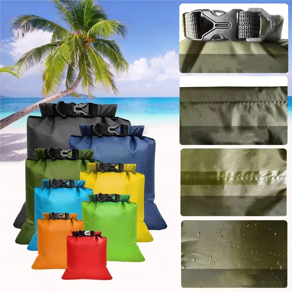 

8pcs/set Waterproof Waterproof Dry Bag Large-Capacity Lightweight Swimming Storage Bags Foldable with Shoulder Straps