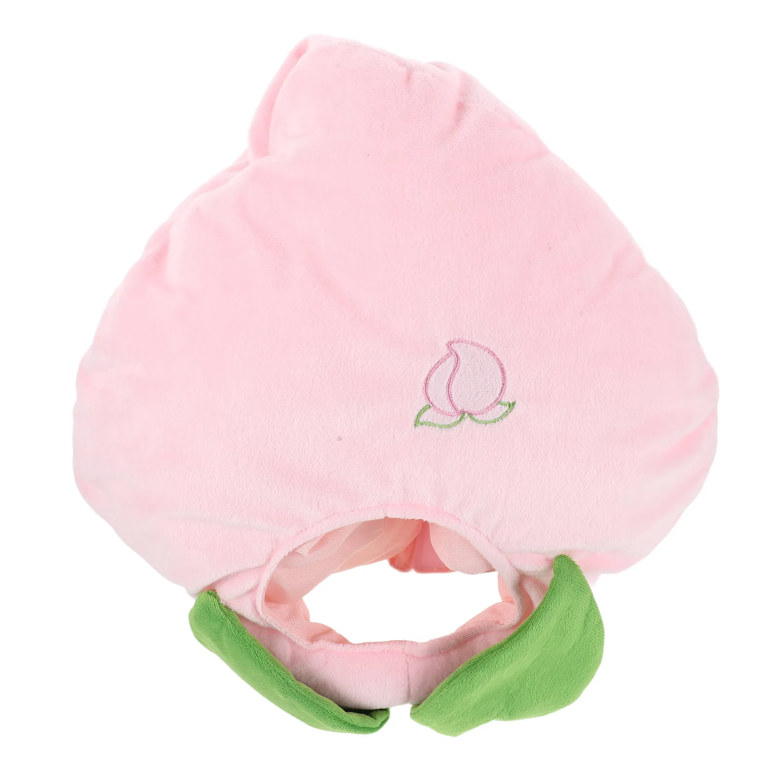 Peach Headwear Soft Cute Peach Hat Cartoon Fruit Headband Cap Lightweight Breathable Funny Novelty Party Photography Prop