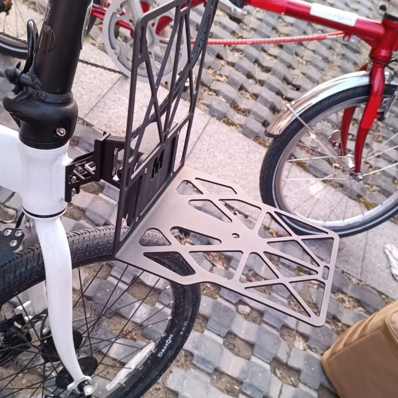 

Bike Front Rack for Dahon Fold Cycling Lightweight Aluminum Alloy Bicycle Luggage Carrier Sturdy Durable Bicycle Accessories