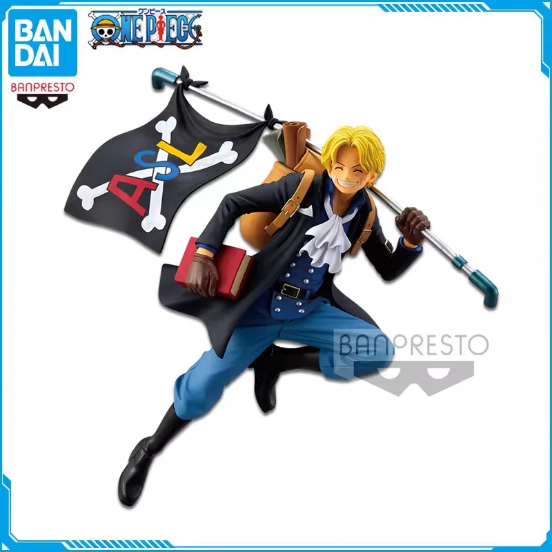 

Bandai Original One Piece MANIA PRODUCE Sabo Running Three Brothers Anime Action Figures Collectible Model Ornaments