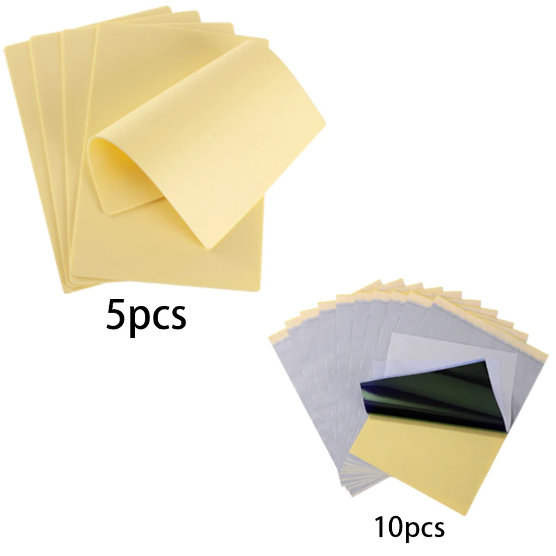 

5pcs blank tattoo practice skin and 10PCS Tattoo Transfer Paper 4-layer Hand Tracing Transfer Machine Dual Use Tattoo Pattern
