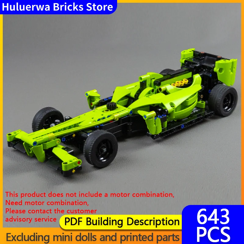 

Speed Racing Car Model MOC Building Bricks Formula 1 Racing Car Modular Technology Gifts Holiday Assemble Children Toys Suit