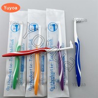50pcs Interdental Orthodontic Toothbrush Soft Brush for People with Brace Gap Cleaning Tool Teeth Cleaning Tooth-floss Oral Care