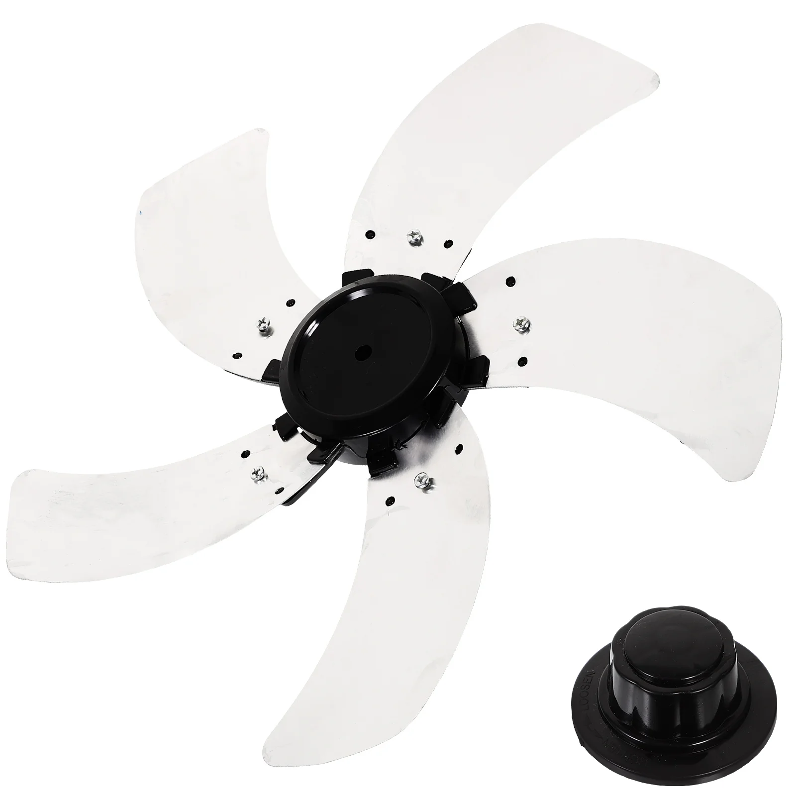 Fan Leaves with Nut Cover Floor Blade Desk Replacement Metal Blades Extender Travel Standing Fans