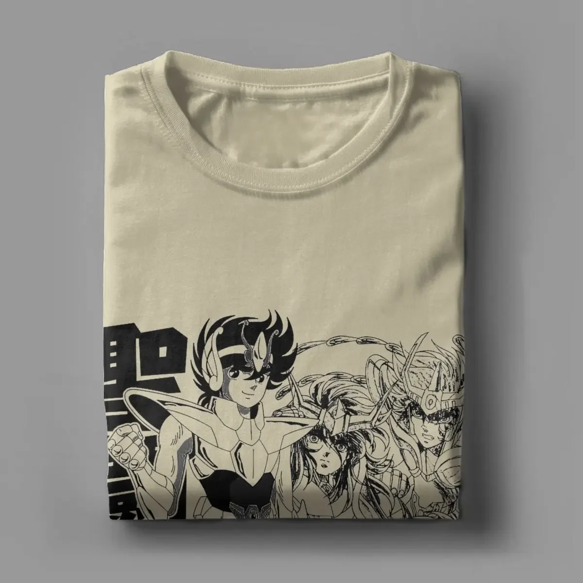 Novelty Knights Of The Zodiac Japanese Anime T-Shirt for Men Women Pure Cotton T Shirts Saints Seiya Short Sleeve Tees Tops