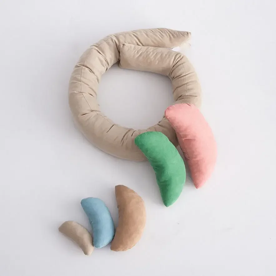 

6PCS/Set Newborn Photography Props Baby Photo Pillows Studio Modeling Auxiliary Moon Crescent Pillows Photo Shooting Accessories