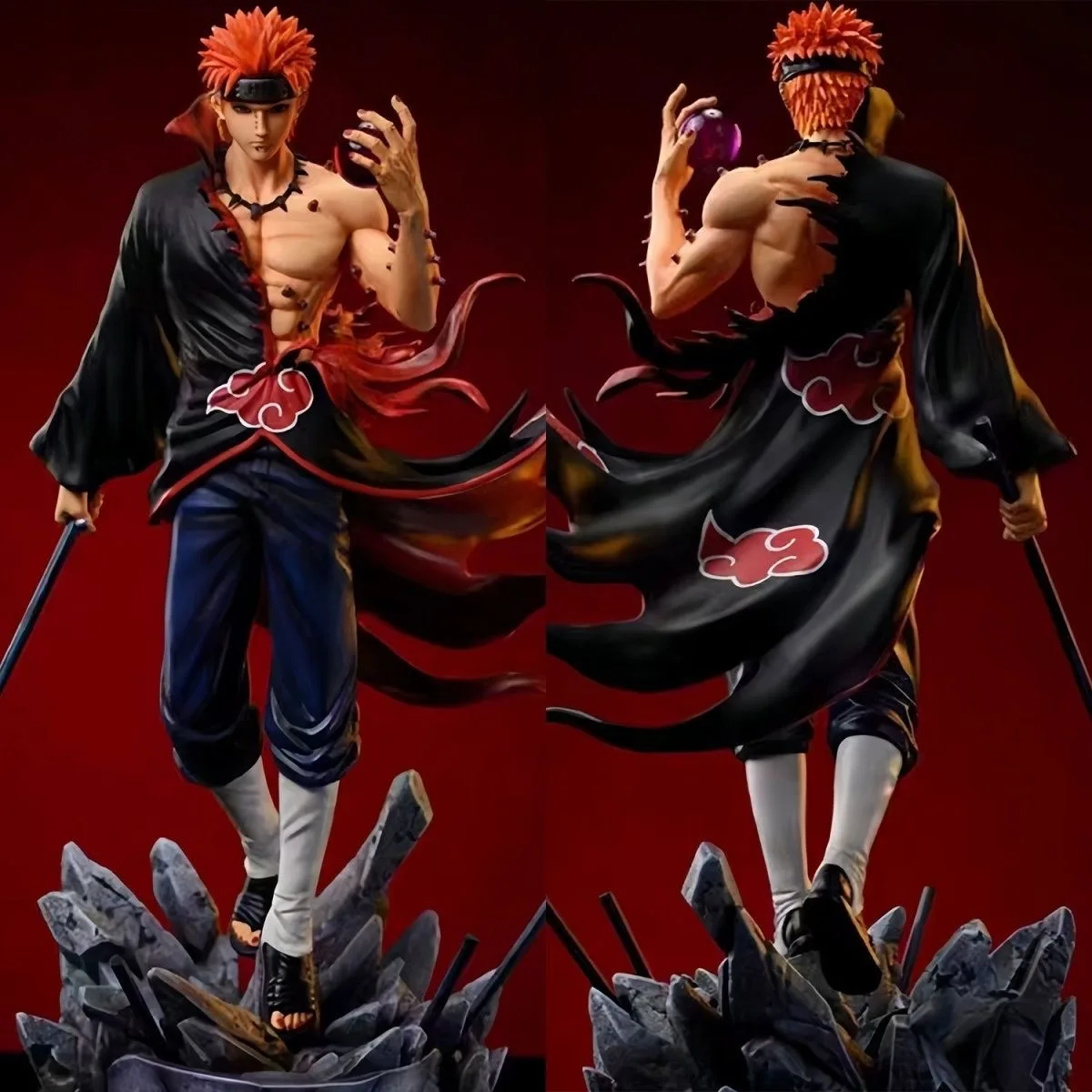Figura de acción HOT&Naruto, figura de acción de Pain Akatsuki Shinra Tensei GK, estatua, modelo, juguetes, figuras de anime, colecciones, adornos, muñecas, regalos