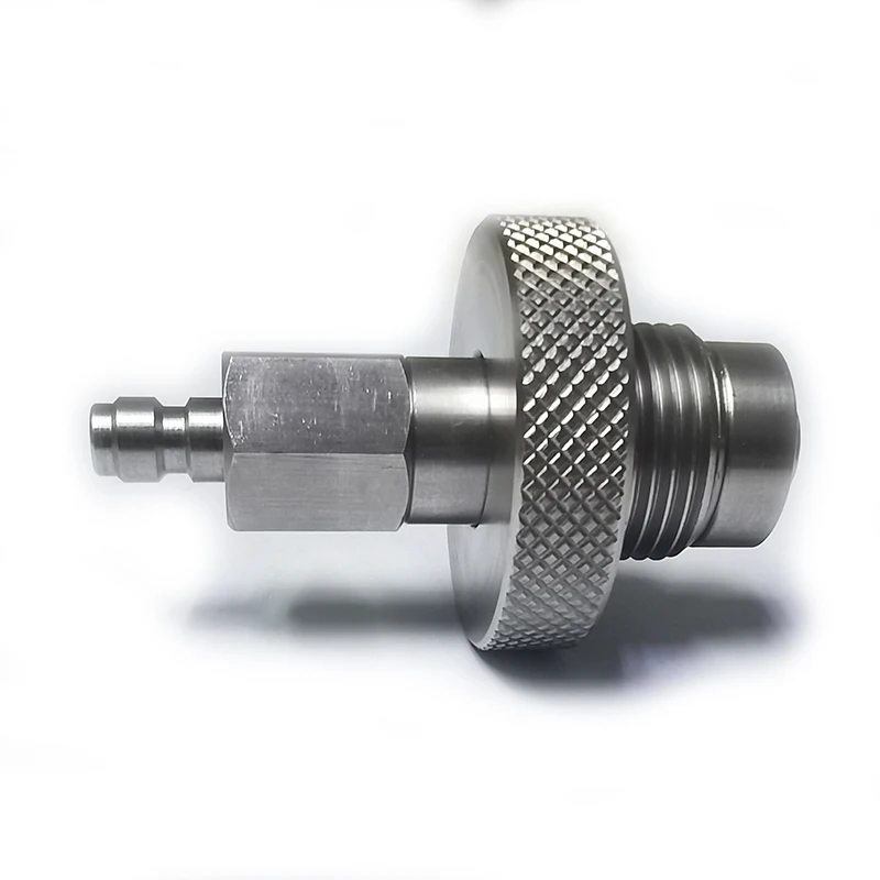 Адаптер заправочного клапана HPA G5/8 Din с быстроразъемной вилкой 8 мм из нержавеющей стали