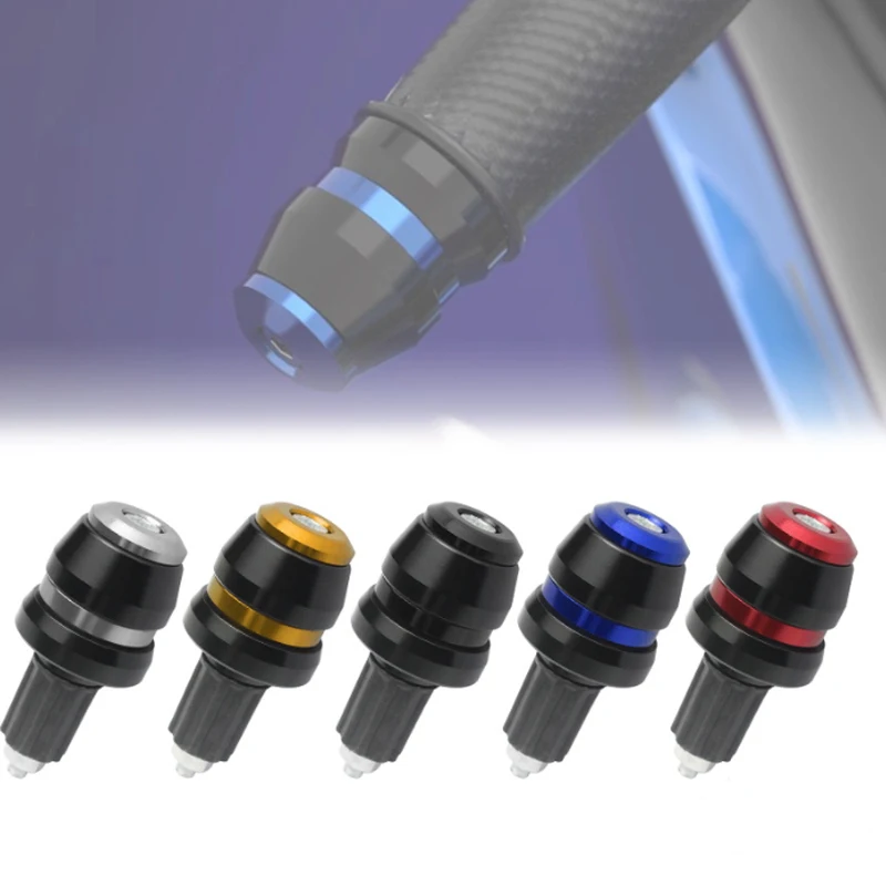 22mm Aluminum Alloy Bar Ends Balance Weight Handlebar End Caps Universal Motorcycle Electric Scooter 2pcs Modified Accessories