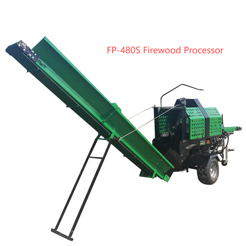Divisor de toras hidráulico de alta qualidade, processador de lenha, máquinas silvicultura, bomba de motor de 1 ano de garantia para processamento de madeira de varejo