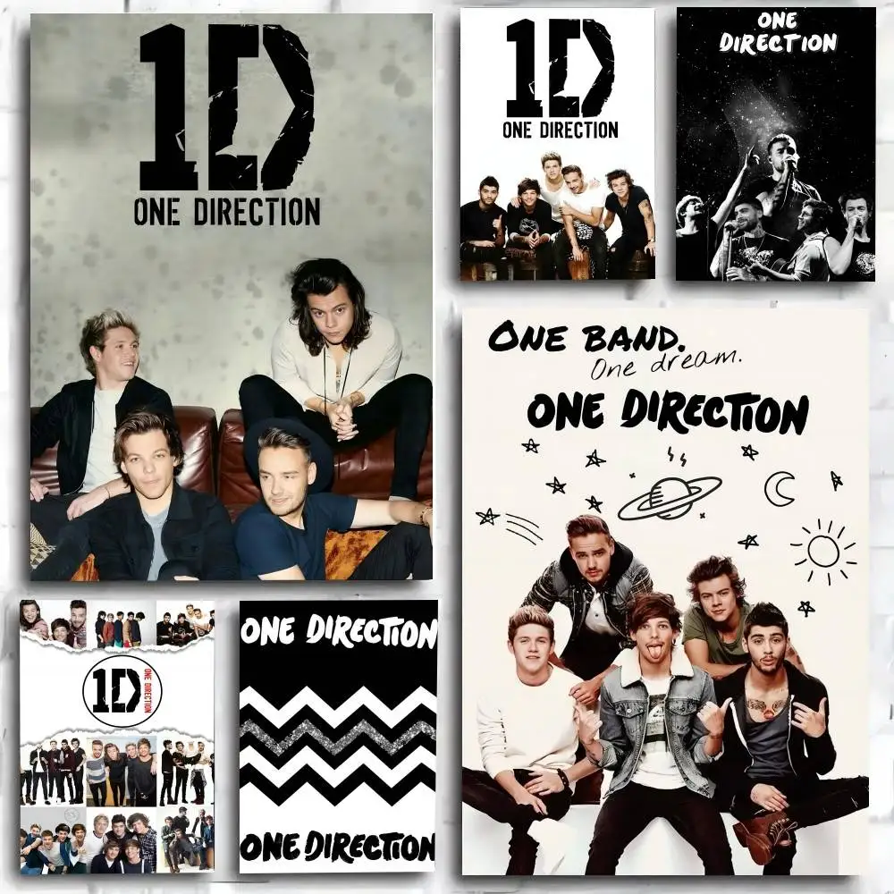 O-One D-Direction Band Poster Kunstdruck Anime-Stil Heimdekoration Ideales Geschenk Perfekte Raumdekoration