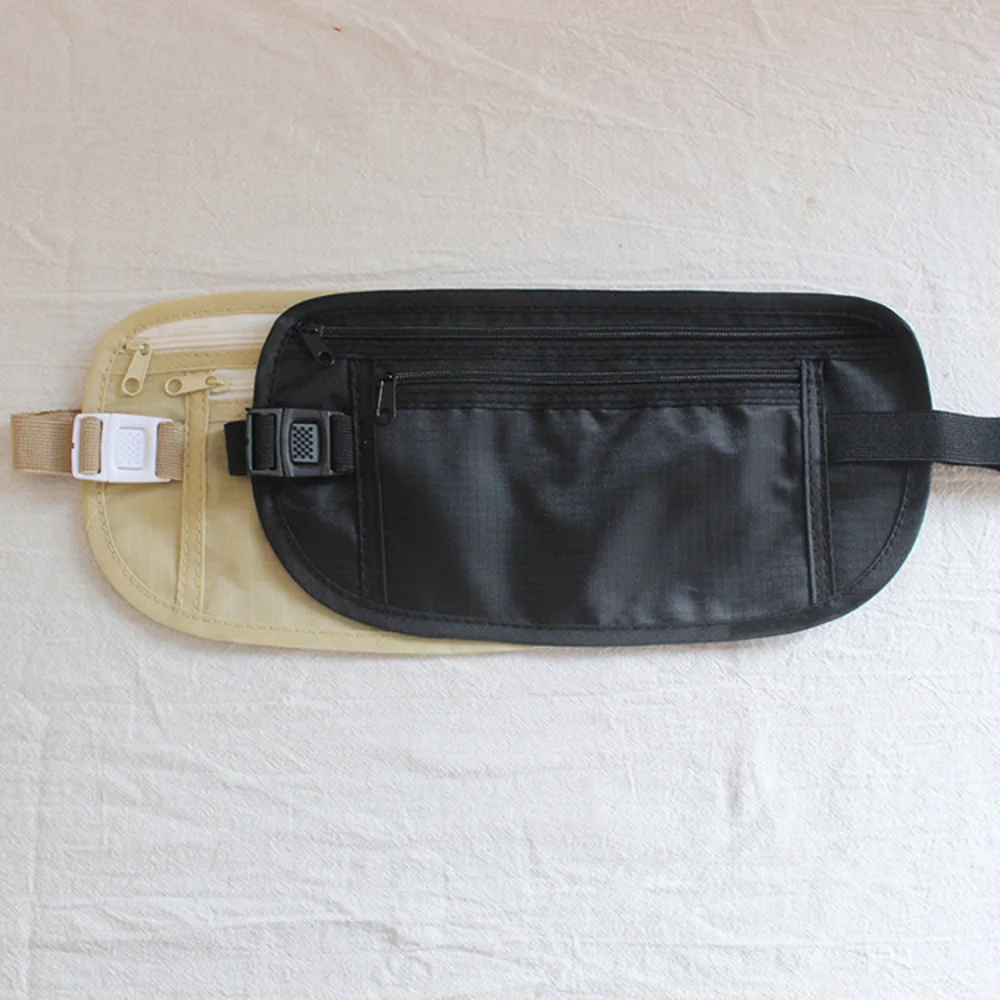 Esportes ao ar livre Fanny Pack para homens e mulheres, saco anti-roubo de cintura, bolsa de corrida, cosméticos portáteis de viagem fina