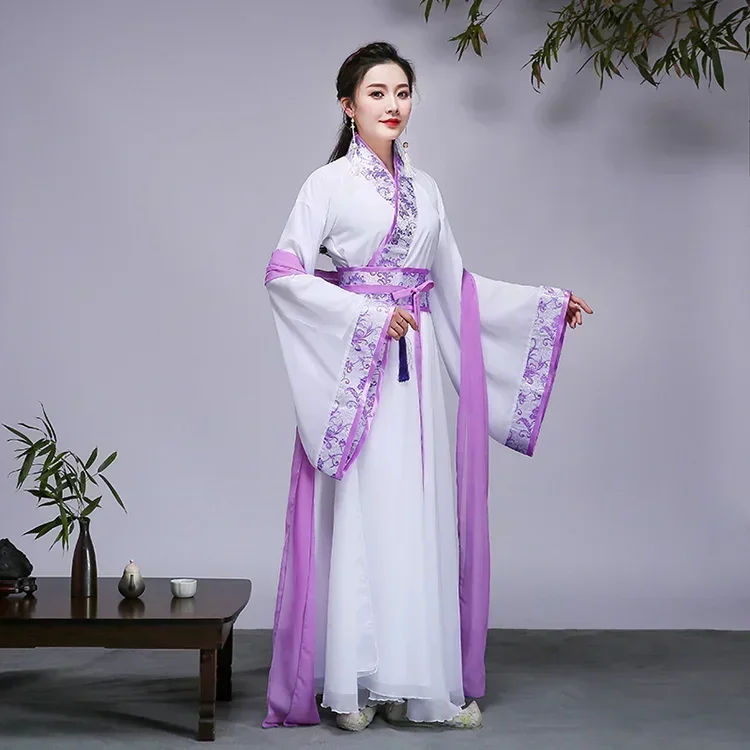 고대 중국 의상 요정 코스프레 Hanfu 드레스 여성용 빈티지 당나라 정장 Hanfu 고귀한 공주 의상 민속 무용 국가