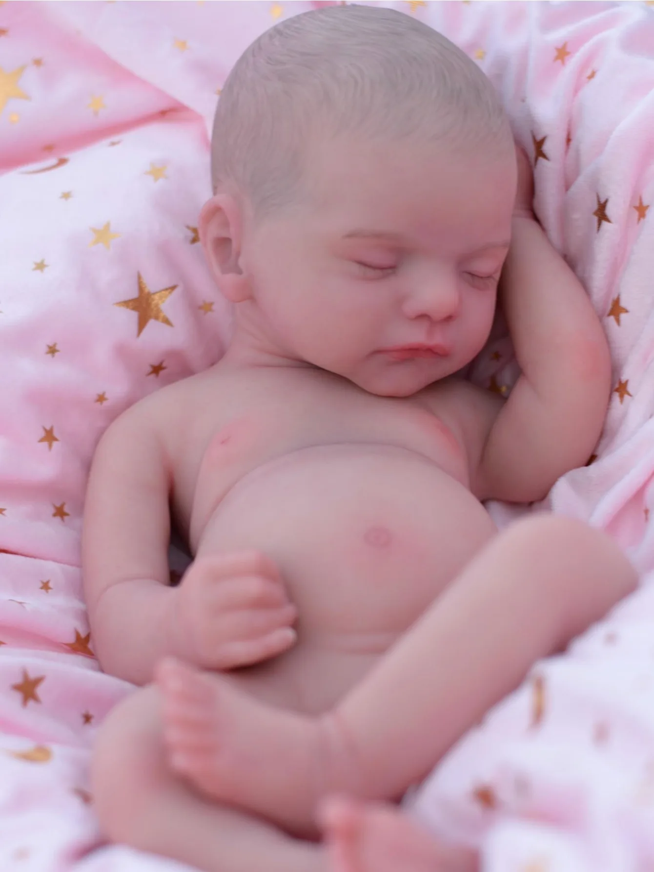 18 pouces peut ouvrir la bouche Silicone Reborn poupée fille Sam Bebe nouveau-né bébé poupée 3D peint cheveux Bebe nouveau-né bébé fille